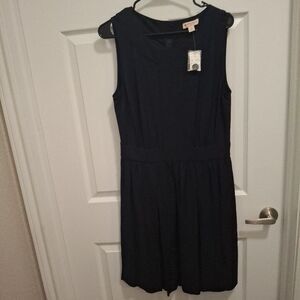 NWT Brooks Brothers Size 10 Black Cinched Waist Sleeveless Elegant Classic Dress